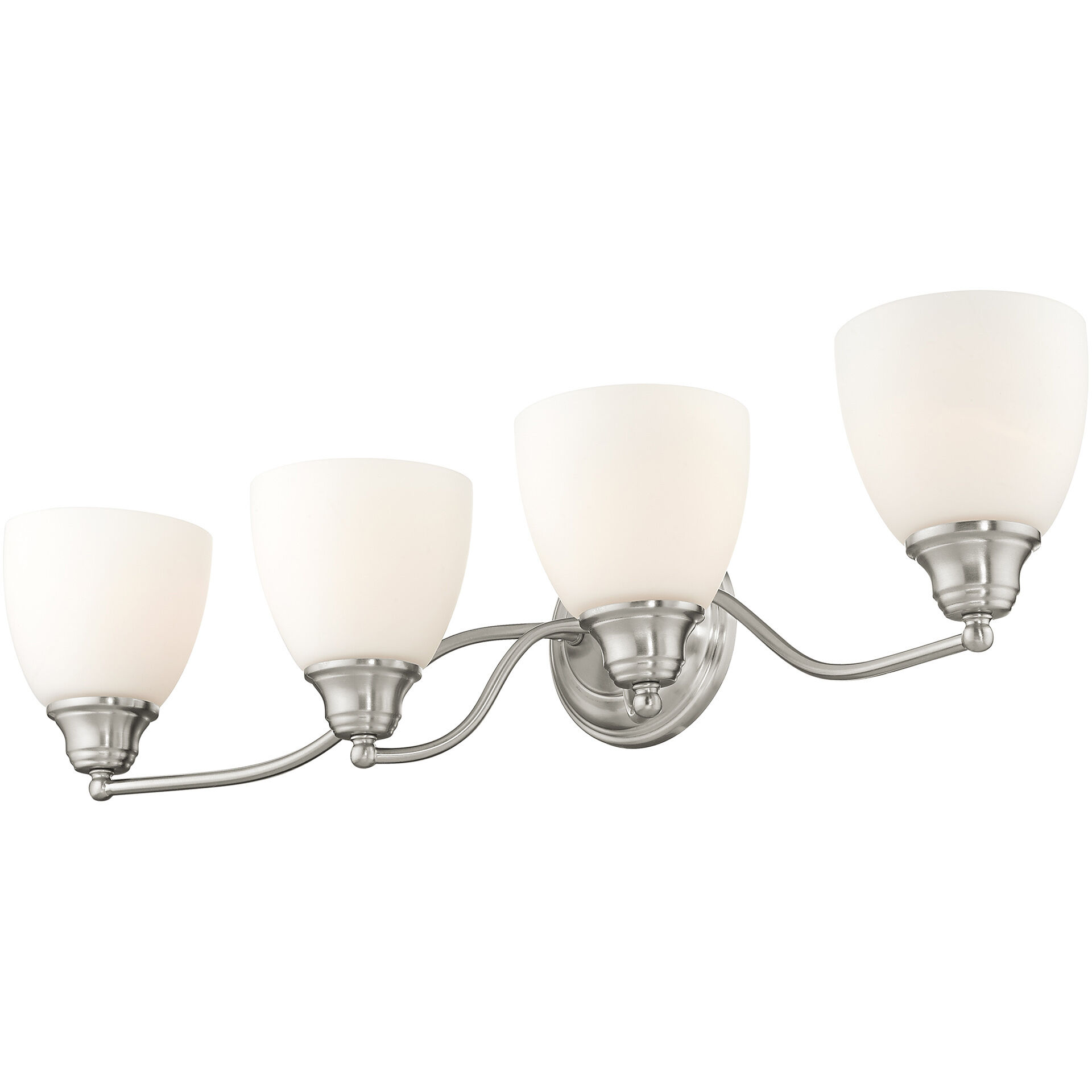 Somerville 4 Light 30 inch Brushed Nickel Bath Vanity Wall Light