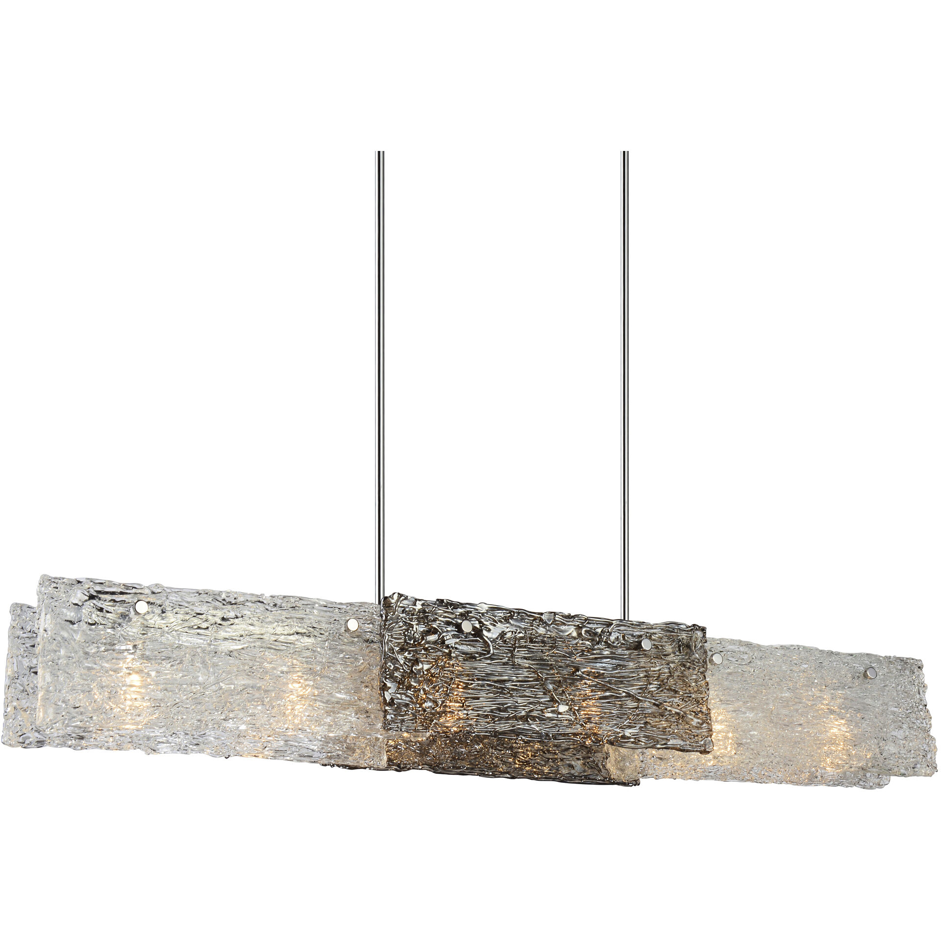 Wilma 6 Light 44 inch Chrome Island/Pool Table Light Ceiling Light