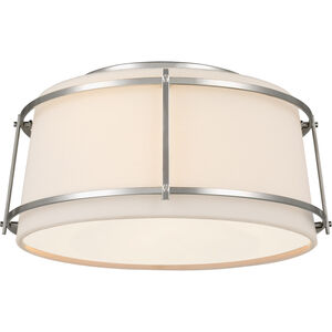 Carrier and Company Callaway Flush Mount Ceiling Light in Polished Nickel, Small