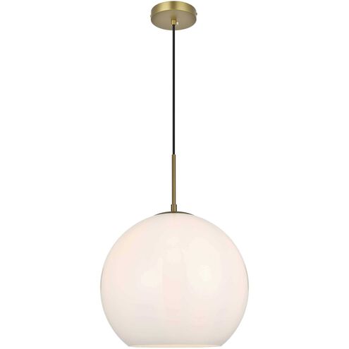 Baxter 1 Light 14 inch Satin Gold Pendant Ceiling Light