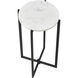 Lanier 18 X 10 inch Black and White Accent Table, Round