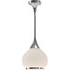 Alora Mood Hazel 1 Light 10.13 inch Chrome Pendant Ceiling Light in Opal Glass