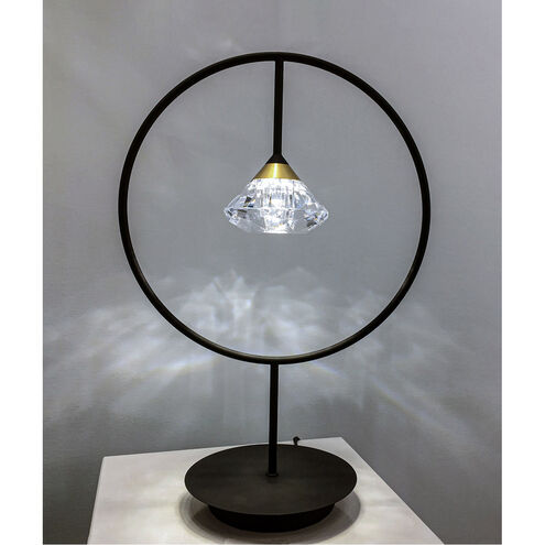 Hope 19.75 inch 3.00 watt Black and Metallic Gold Table Lamp Portable Light