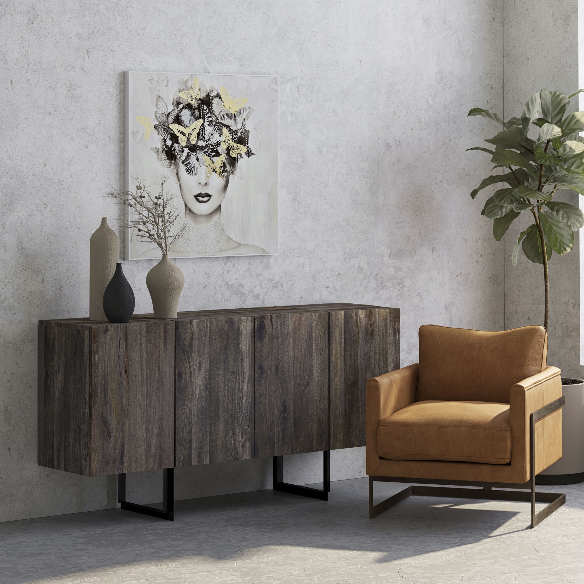 Luxley Brown Club Chair