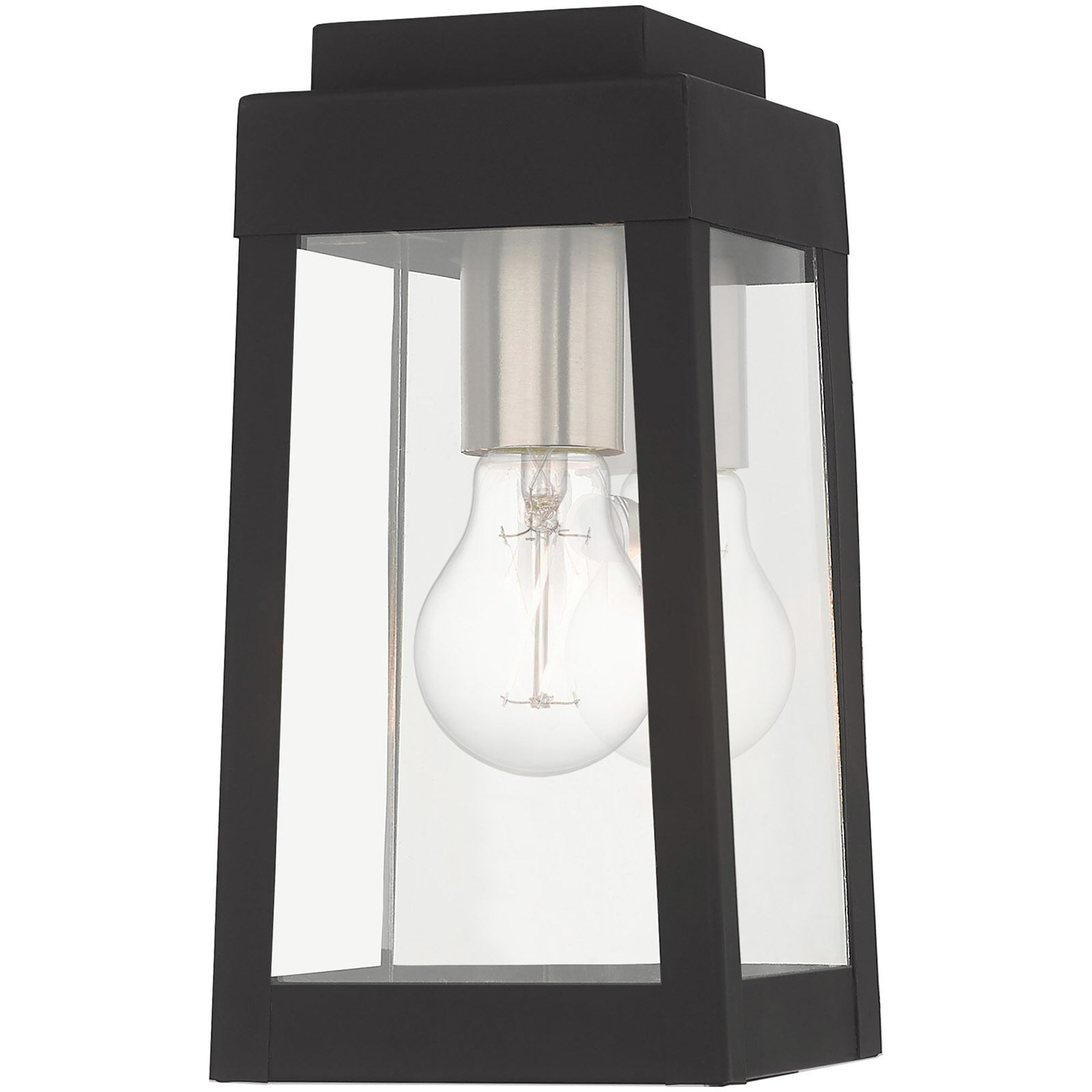 Oslo 1 Light 10 inch Black Outdoor Wall Lantern