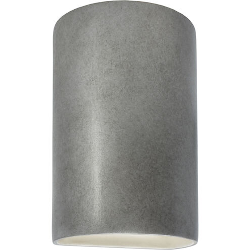 Ambiance 1 Light 9.5 inch Antique Silver Outdoor Wall Sconce in Incandescent, Small