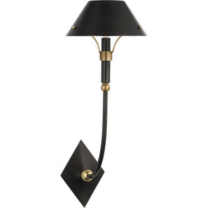 Thomas O'Brien Turlington LED 8.75 inch Bronze and Hand-Rubbed Antique Brass Sconce Wall Light, Large