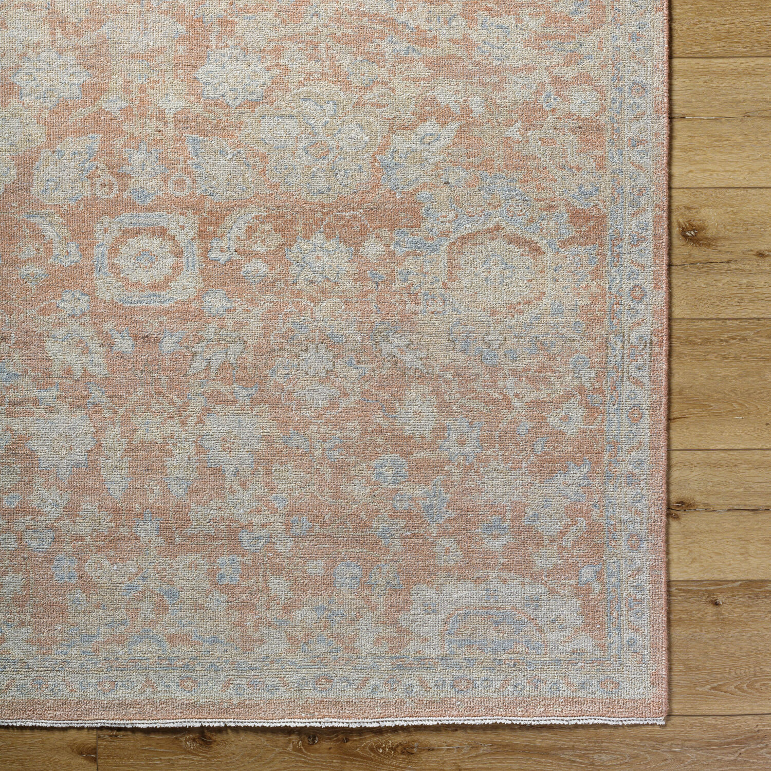 Oviedo 120 X 96 inch Ash / Khaki Handmade Rug in 8 x 10