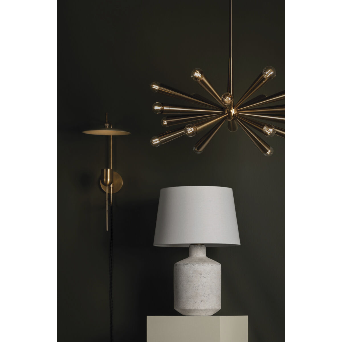 Keanu 18 Light 30.25 inch Patina Brass Chandelier Ceiling Light