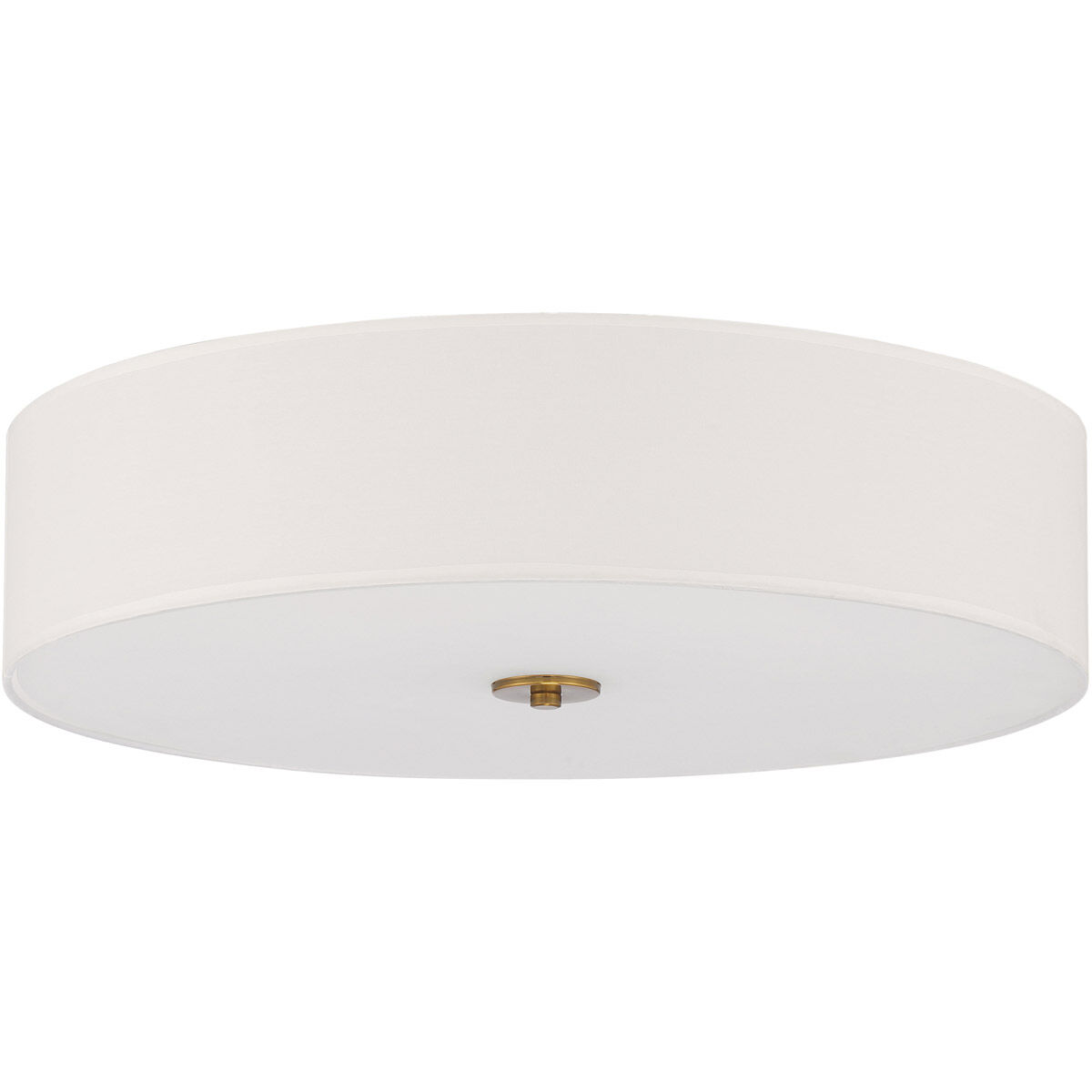 Mid Town LED 24 inch Antique Brushed Brass Flush Mount Ceiling Light
