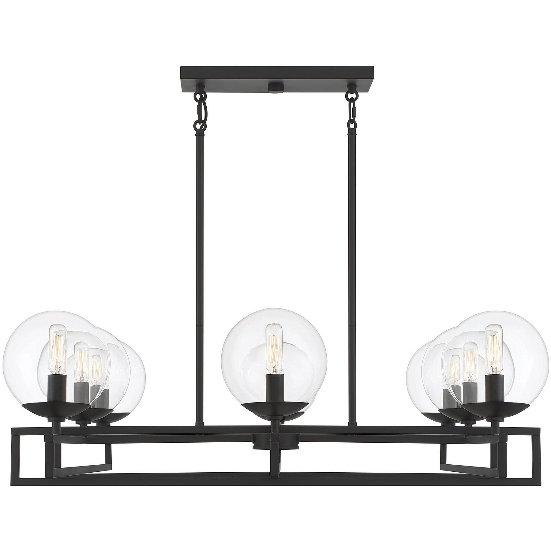 Crosby 8 Light 30 inch Matte Black Chandelier Ceiling Light, Essentials