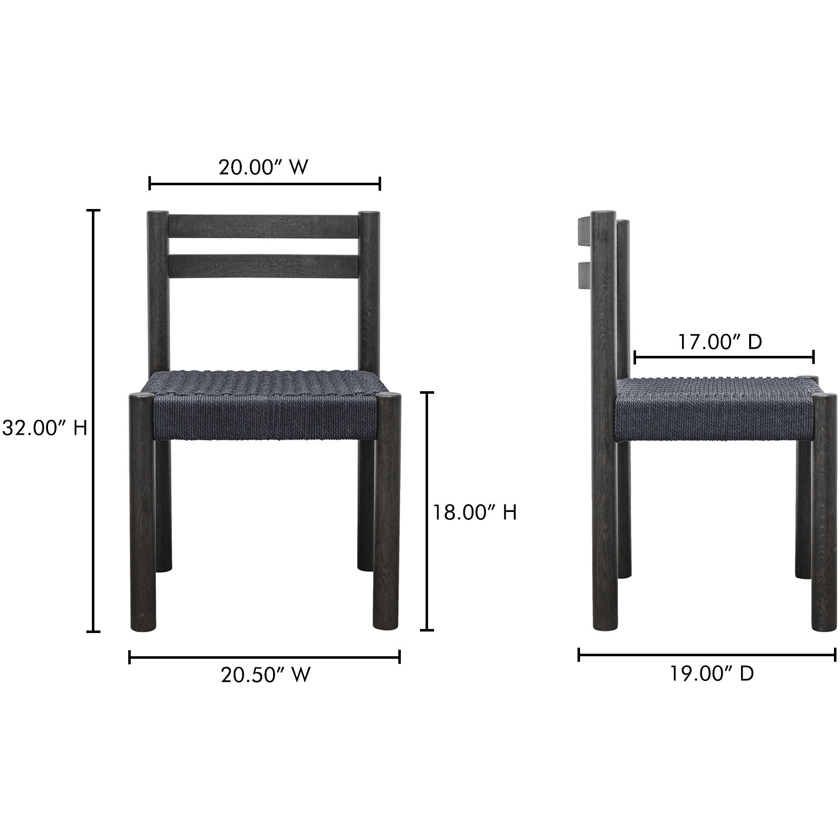 Finn Black Dining Chair