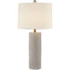 Amanda 32 inch 100.00 watt Distressed White Table Lamp Portable Light, Coco & Dash