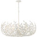 Broche 12 Light 42 inch Matte White Chandelier Ceiling Light
