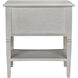 Oxford 30 X 28 inch White Wash Side Table, 2 Drawer