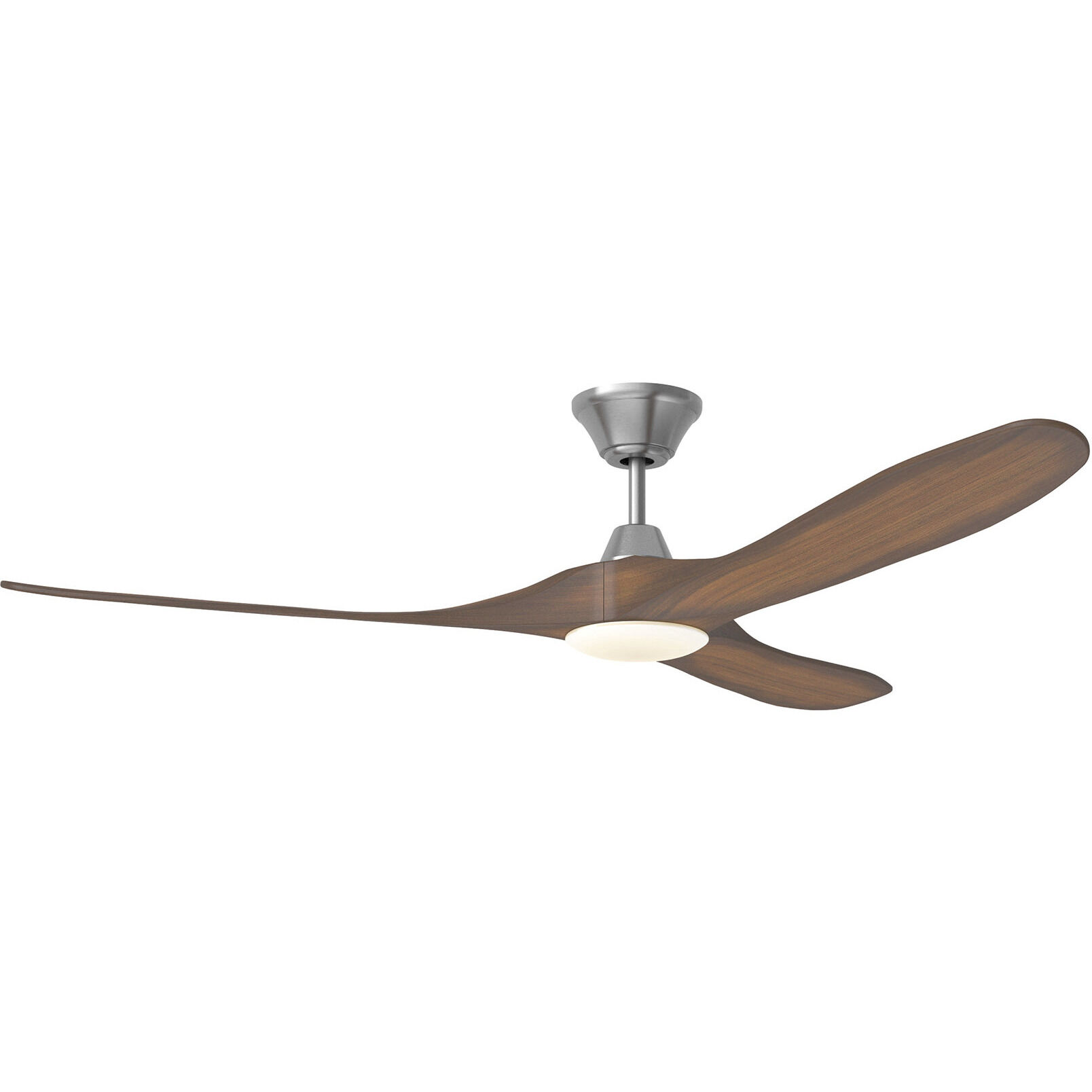 Maverick 60 inch Brushed Steel with Koa Blades Ceiling Fan