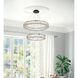 Monroe 2 Light 28 inch Black Chandelier Ceiling Light