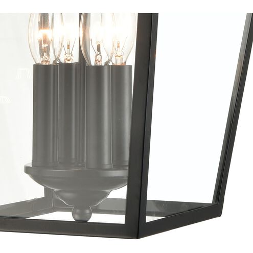 Main Street 4 Light 21 inch Black Outdoor Wall Sconce