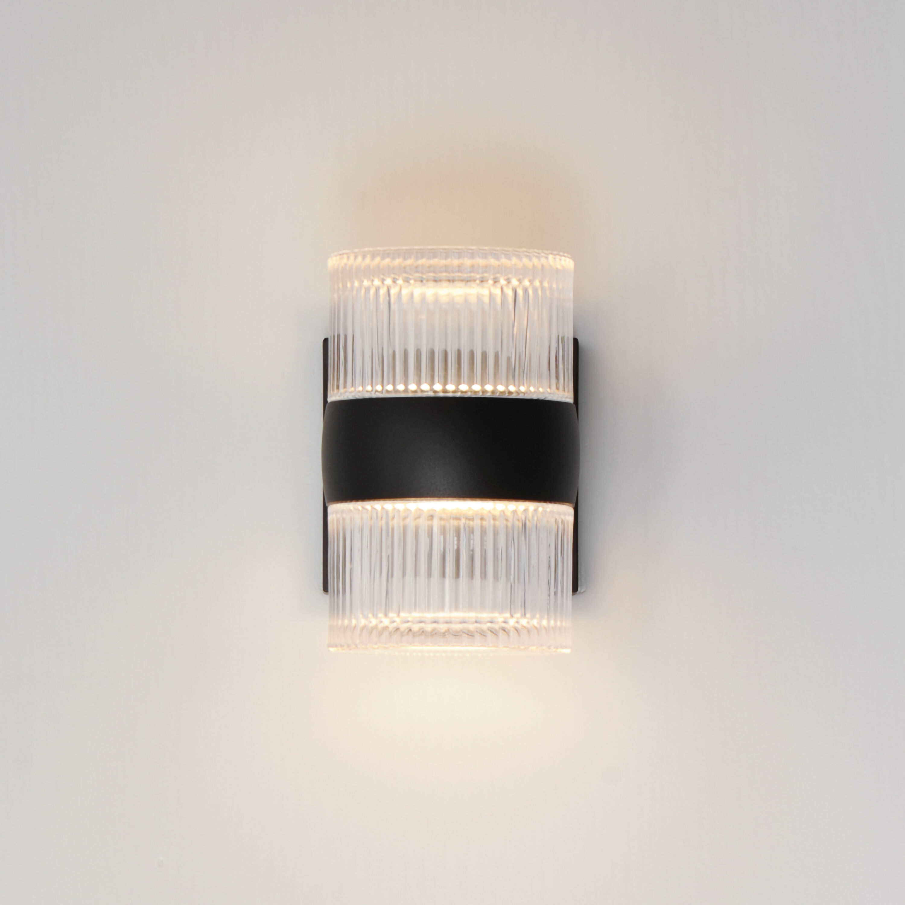 Modular LED 7.75 inch Black Outdoor Wall Mount