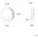 Forever Serenity LED 3.6 inch Polished Chrome ADA Wall Sconce Wall Light, Right