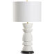 Totem 21.5 inch 100.00 watt White/Cream Table Lamp Portable Light