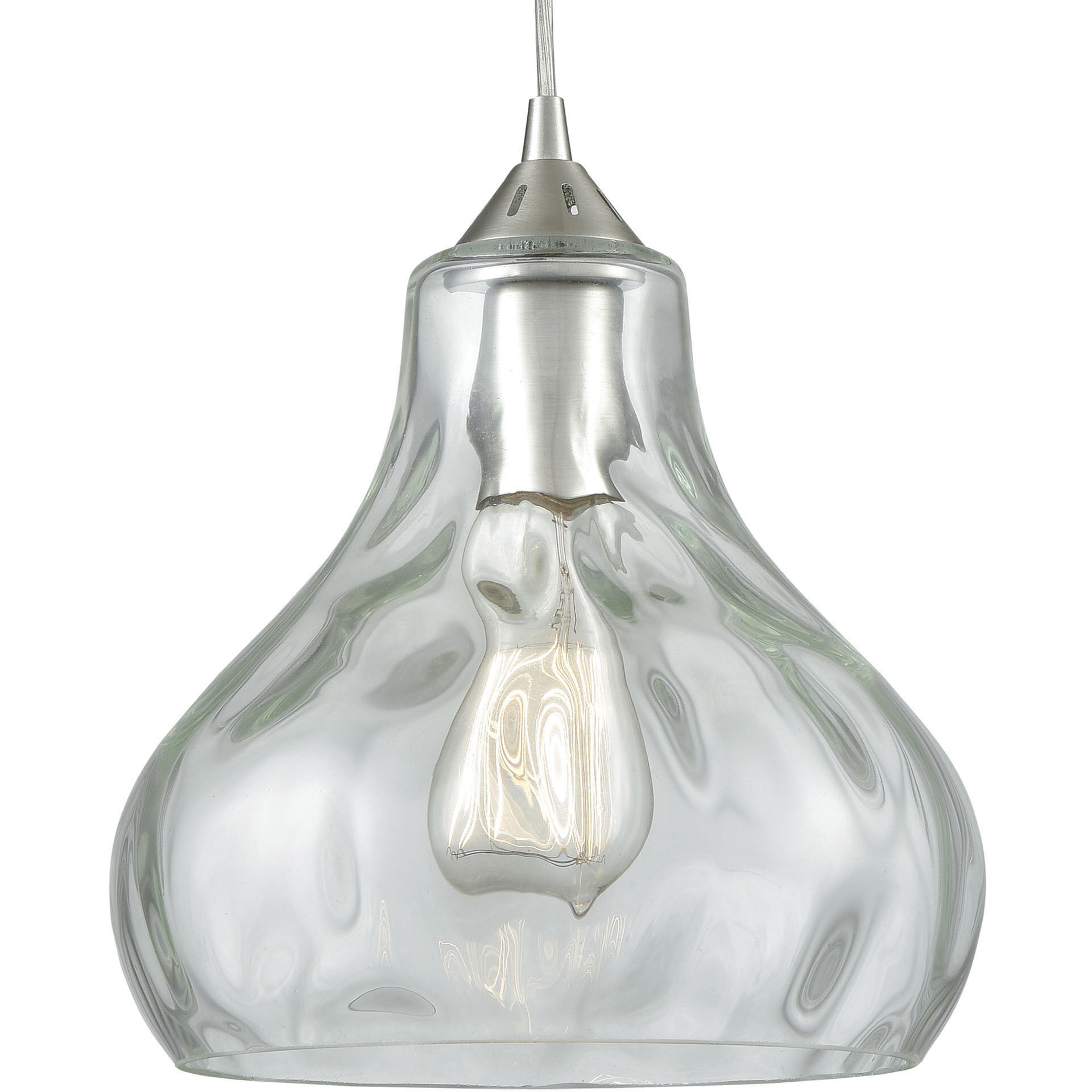 Belmont 1 Light 10 inch Satin Nickel Mini Pendant Ceiling Light