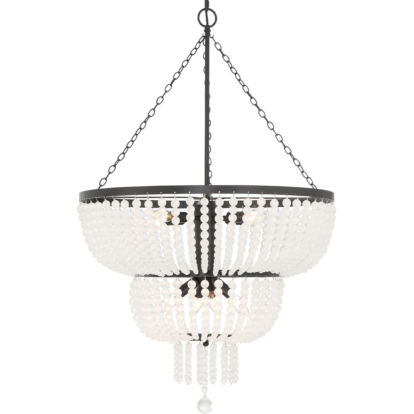 Rylee 8 Light 24.75 inch Matte Black Chandelier Ceiling Light
