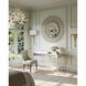 Lunaria 6 Light 34.5 inch Contemporary Silver Leaf Chandelier Ceiling Light, Large