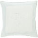 French Chic 22 X 22 inch Ivory/Seafoam Accent Pillow