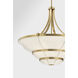 Constantine 4 Light 28 inch Warm Brass Chandelier Ceiling Light