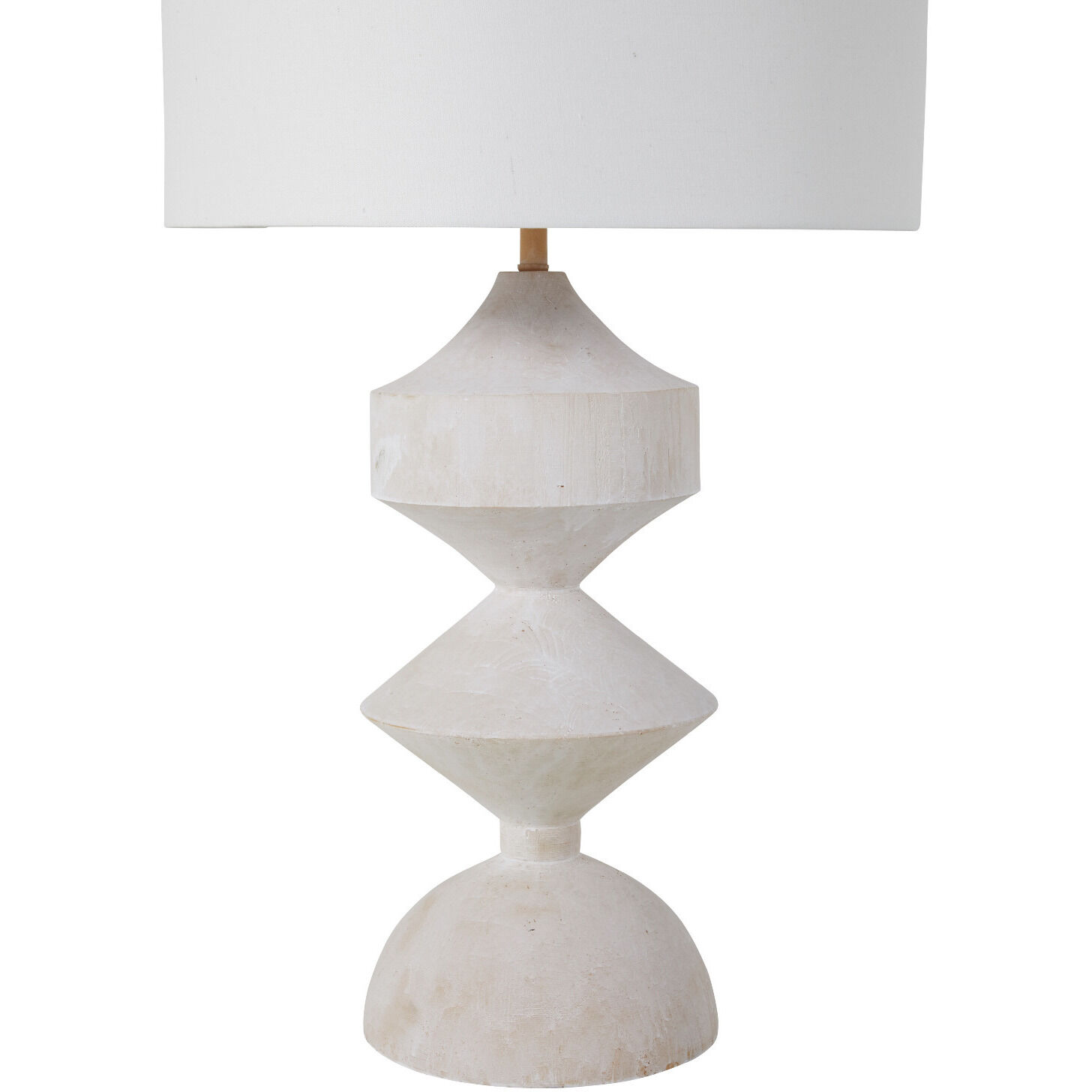 Maddox 30 inch Plaster White Table Lamp Portable Light
