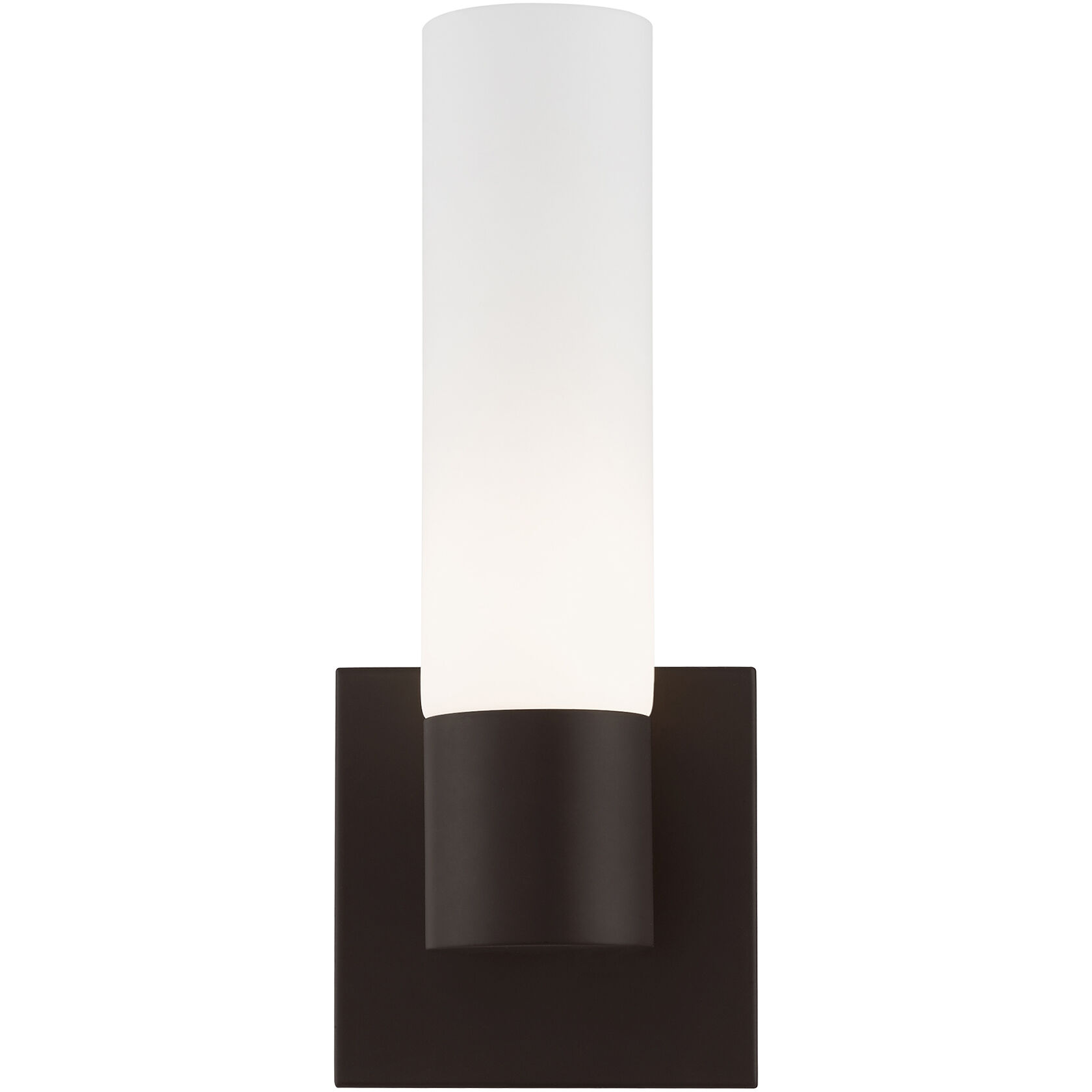 Aero ADA Wall Sconce Wall Light in Bronze with Antique Brass Accent