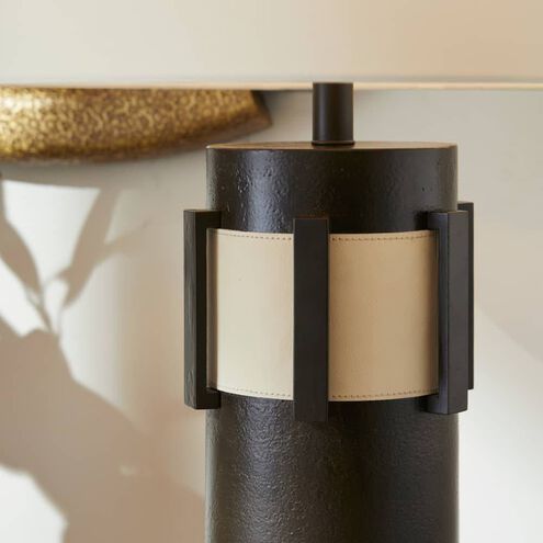 Folsom 29.5 inch 150.00 watt Bronze and Ivory Lamp Portable Light
