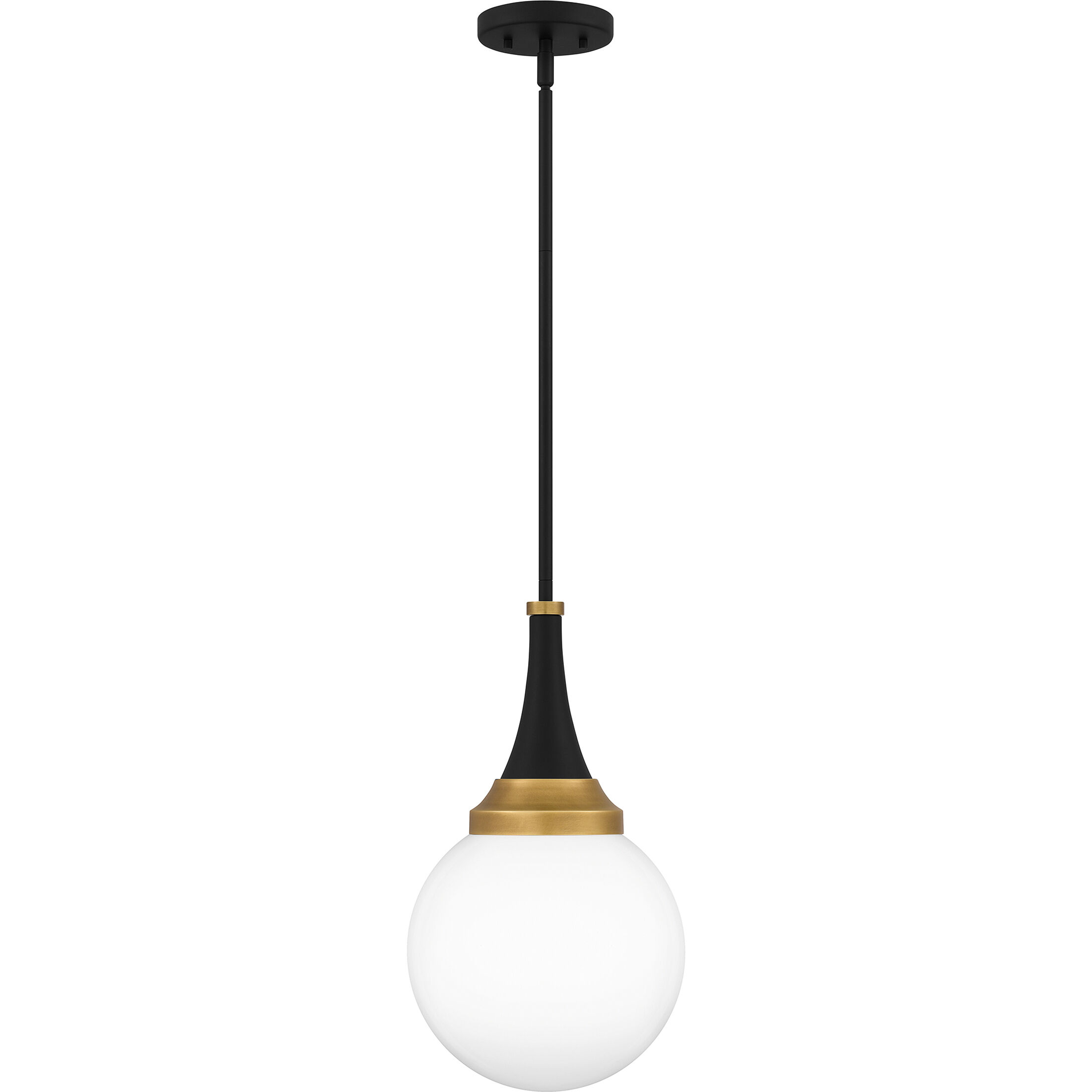 Arlo 1 Light 10 inch Matte Black Pendant Ceiling Light