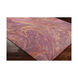 Mamaroneck 90 X 60 inch Rose/Eggplant/Burnt Orange/Camel Rugs, Wool and Viscose