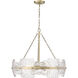 Sinclara 4 Light 24.75 inch Vintage Brass Indoor Pendant Ceiling Light
