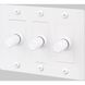 3G 100-120 White Dimmer Switch, LED
