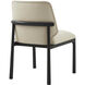 Kesden Silent Black Dining Side Chair, Wooden, Upholstered