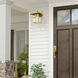 Crestlake 1 Light 11.5 inch Satin Gold Outdoor Wall Lantern