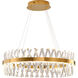 Canada LED 32 inch Gold LED Chandelier Ceiling Light