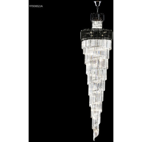 Contemporary Europa 39 Light Silver Large Entry Crystal Chandelier Ceiling Light