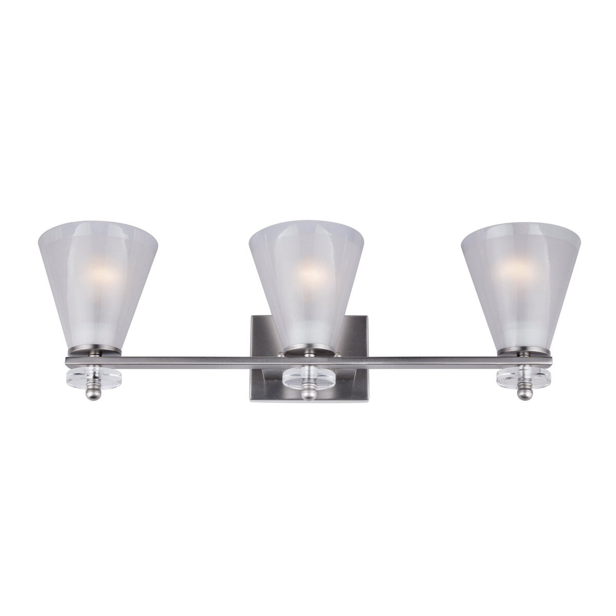 Signature 3 Light 25.75 inch Brushed Nickel Vanity Light Wall Light
