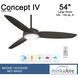 Concept IV 54 inch Oil Rubbed Bronze Outdoor Ceiling Fan