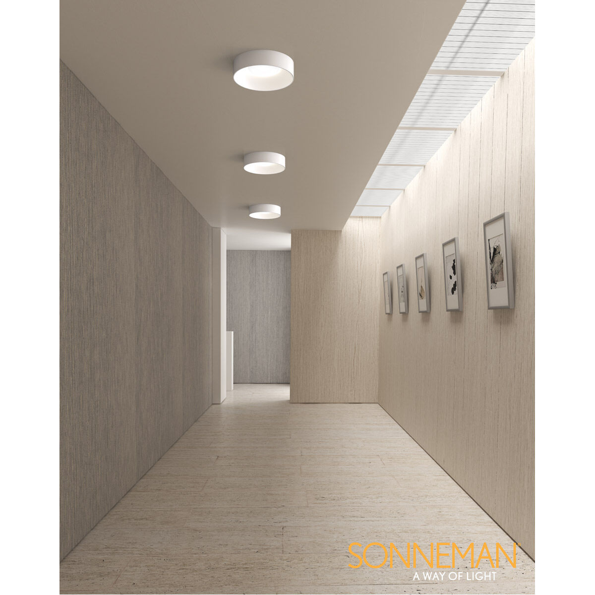 Ilios LED 18 inch Satin White Surface Mount Ceiling Light
