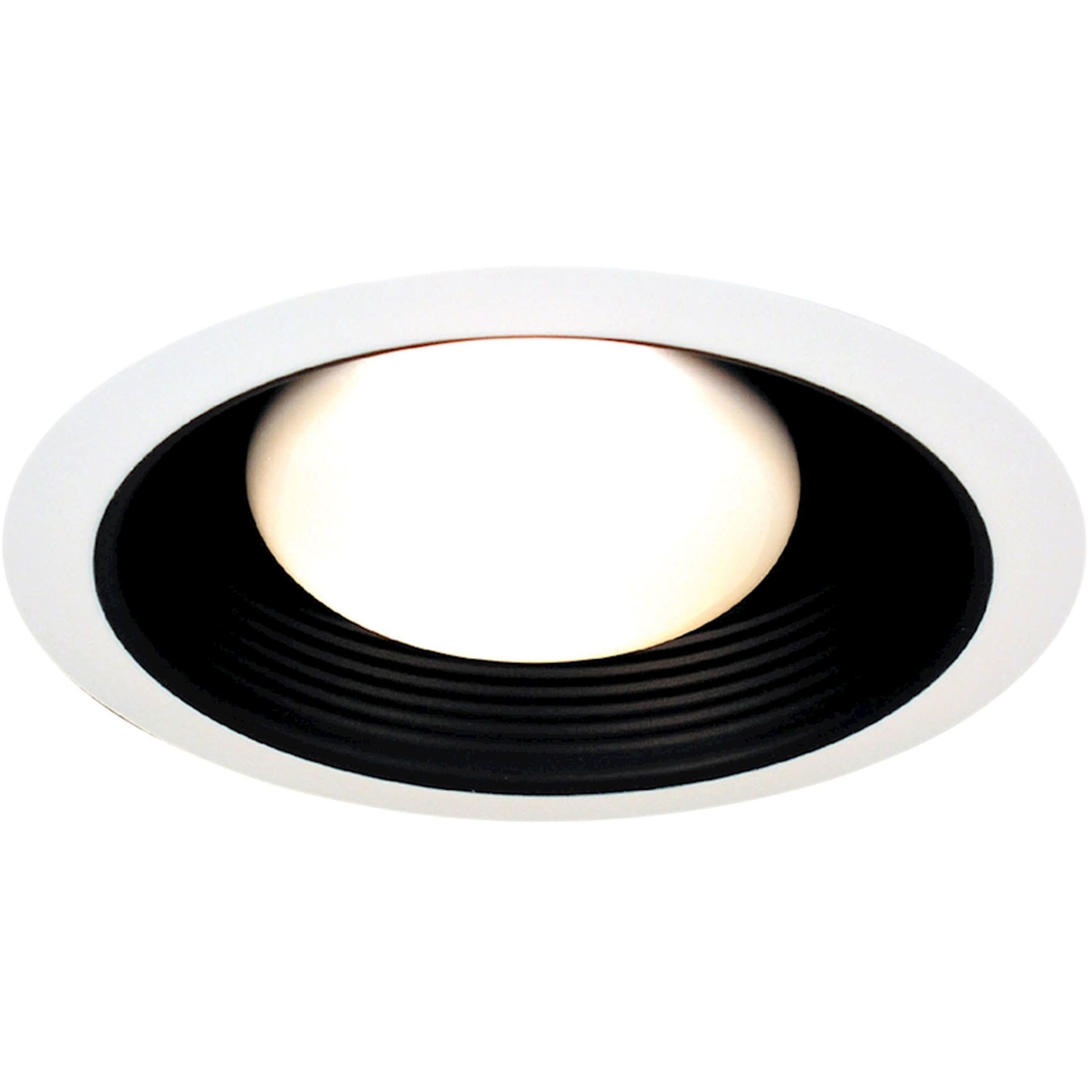 Recessed Ligthing White with Black Recessed Trim