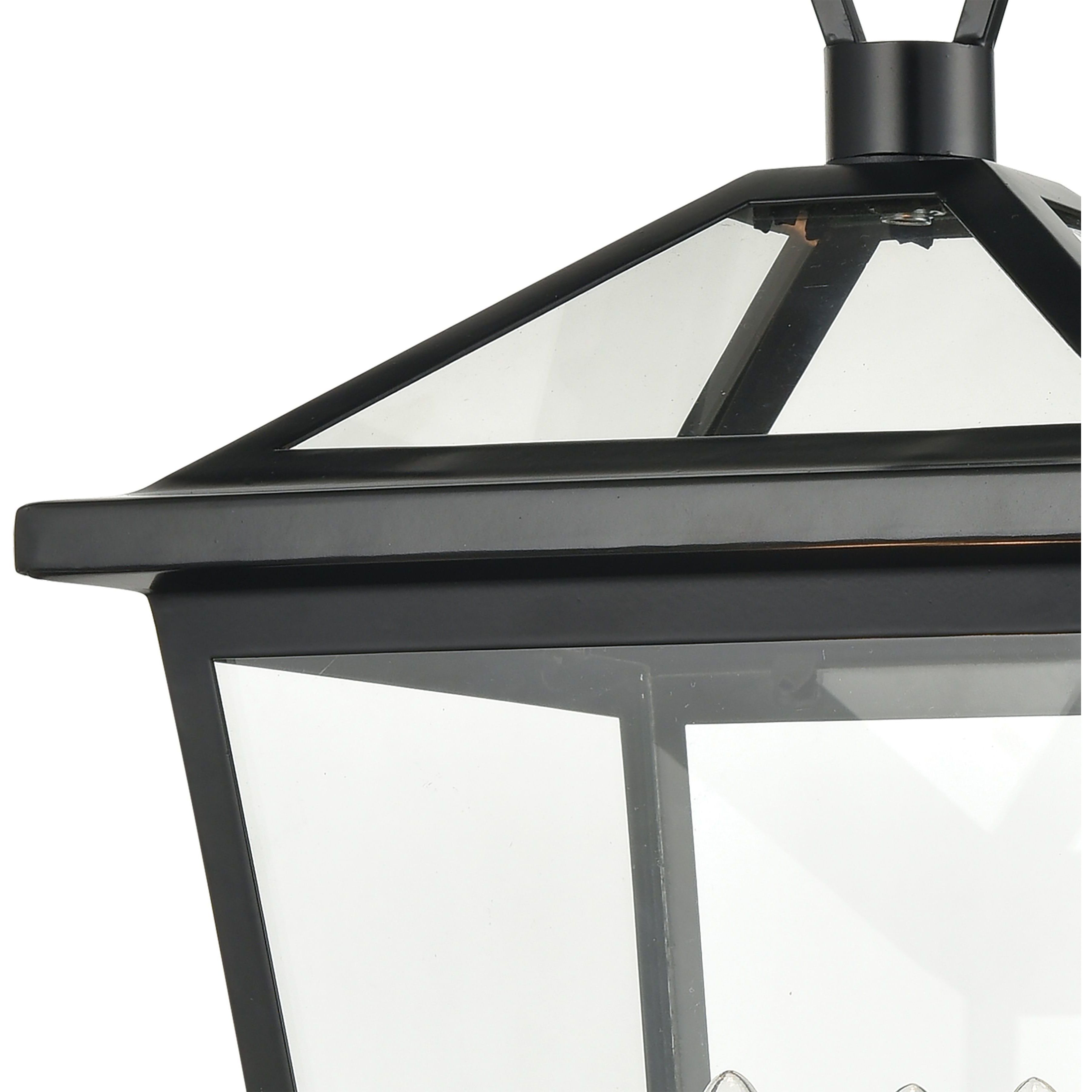 Main Street 3 Light 19 inch Black Outdoor Post Light