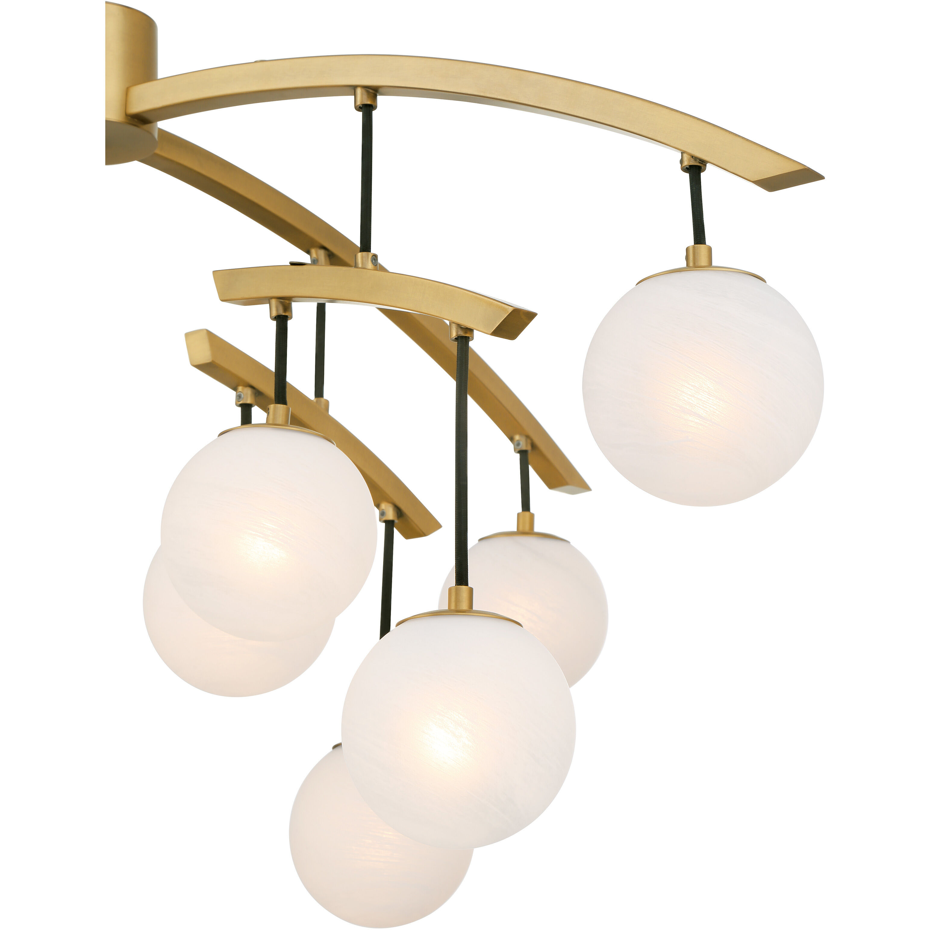 Curven 13 Light 42 inch Legacy Brass Chandelier Ceiling Light