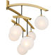 Curven 13 Light 42 inch Legacy Brass Chandelier Ceiling Light