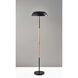 Everett 58.5 inch 40.00 watt Natural Wood / Black Floor Lamp Portable Light