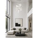 Rinkle LED 21.5 inch Polished Chrome Multi-Light Pendant Ceiling Light